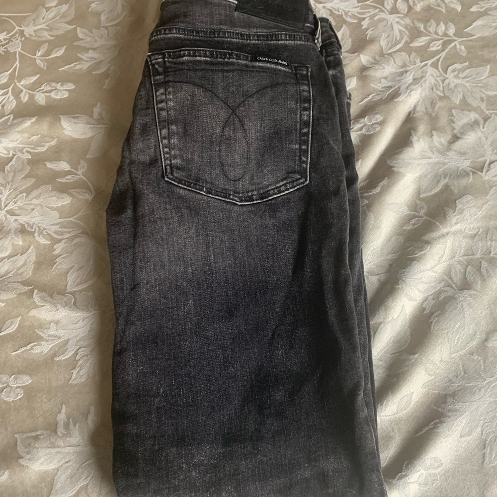 Mens.  Calvin Klein.  33W x 30L.  Black Washed Slim fit Jeans $15
